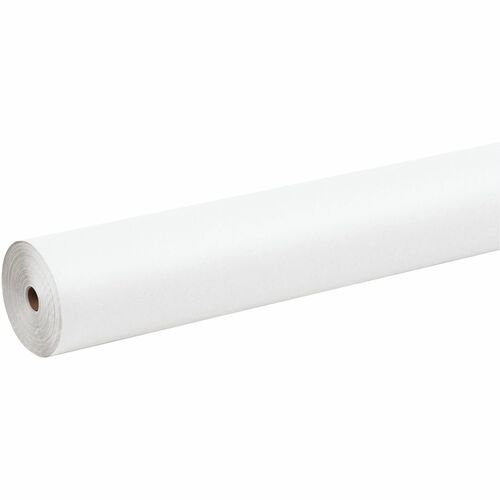 Pacon Antimicrobial Paper Rolls - School, Drawing, Banner, Display, Office, Restaurant, Sketching - 48"Width x 200 ftLength - 1 Roll - White - Paper