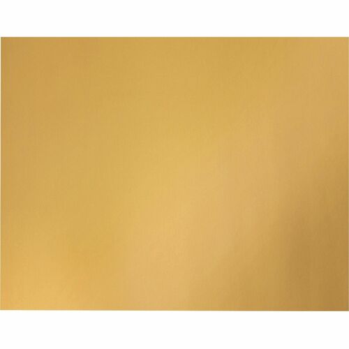 UCreate Metallic Poster Board - Classroom, Poster, Mounting, Project - 25 / Carton - Yellow