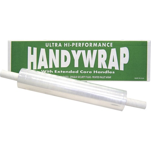 WP HandyWrap Stretch Film - 20" Width x 1000 ft Length - Disposable, Handle - Clear - 50 / Pallet