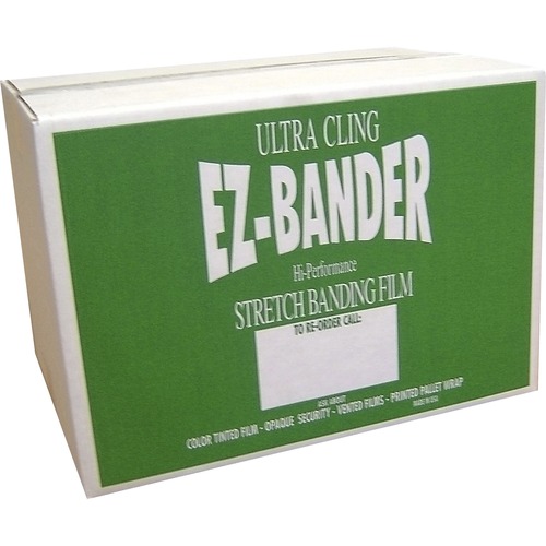 WP EZ Bander Stretch Film - 5" Width x 1000 ft Length - Self-clinging, Residue-free - Clear - 720 / Pallet