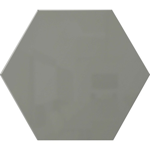 Ghent Powder-Coated Hex Steel Whiteboards - 21" (1.7 ft) Width x 18" (1.5 ft) Height - Gray Steel Surface - Hexagonal - Magnetic - 1 Each