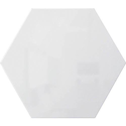 Ghent Powder-Coated Hex Steel Whiteboards - 21" (1.7 ft) Width x 18" (1.5 ft) Height - White Steel Surface - Hexagonal - Magnetic - 1 Each