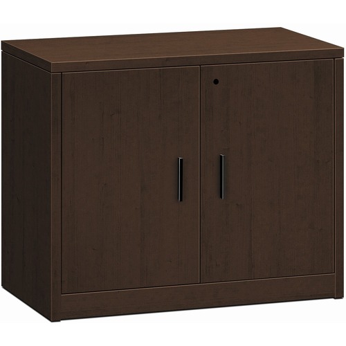 HON 10500 H105291 Storage Cabinet - 29.5" Height x 36" Width x 20" Depth - 2 Door(s) - Flat Edge - Finish: Mocha
