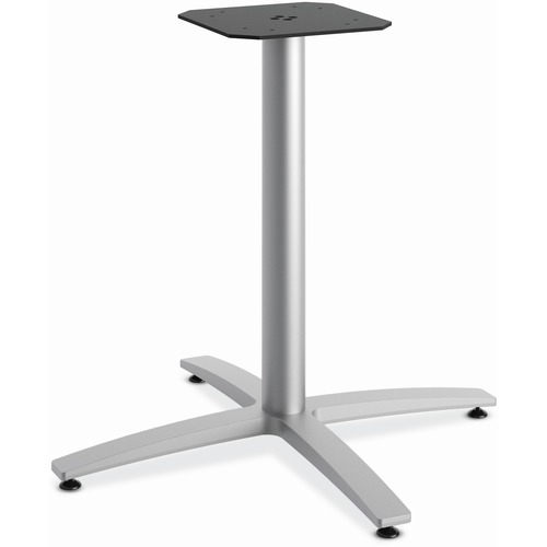 HON Between HBTTX30L Table Base - Textured Silver