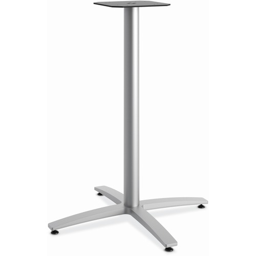 HON Between HBTTX42L Table Base - Textured Silver