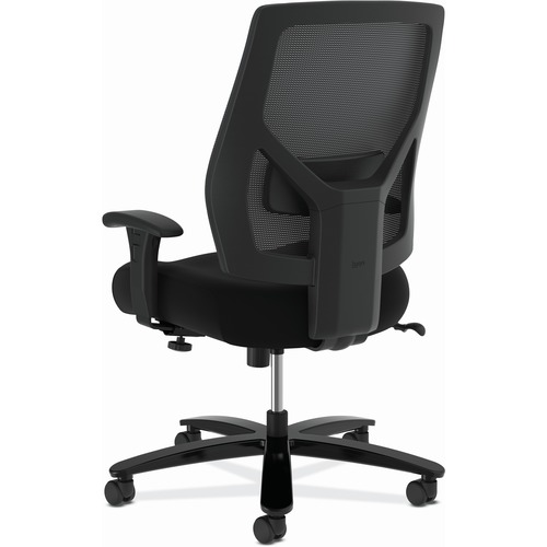 HON Crio Chair - Mesh Fabric Seat - Black Mesh Fabric Back - Black Frame - High Back - 5-star Base - Black
