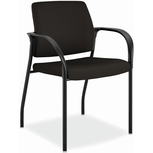 HON Ignition Chair - Black Steel Frame - Espresso - Armrest