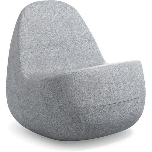 HON Skip Chair - Plastic Seat - Light Gray Plastic Back - Light Gray - Plastic