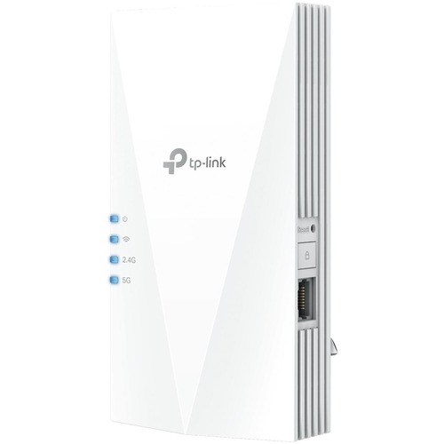 TP-Link RE500X Dual Band 802.11ax 1.46 Gbit/s Wireless Range Extender - 2.40 GHz, 5 GHz - Internal - MIMO Technology - 1 x Network (RJ-45) - Gigabit Ethernet - 10 W