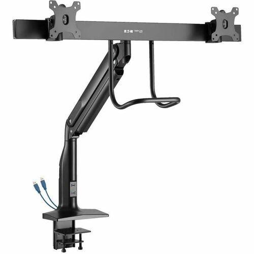 Tripp Lite Safe-IT Clamp Mount for Monitor, Interactive Display, HDTV - Black - 2 Display(s) Supported - 17" to 35" Screen Support - 19.96 kg Load Capacity - 75 x 75, 100 x 100 - Yes - Rugged