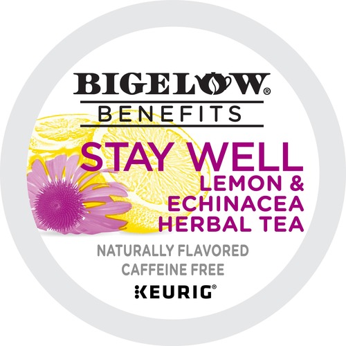 Bigelow® Stay Well Lemon & Echinacea Herbal Tea K-Cup - 22 / Box