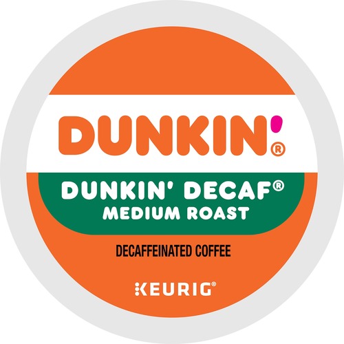 Dunkin'® K-Cup Dunkin Decaf Coffee - Compatible with Keurig Brewer - Medium - 22 / Box