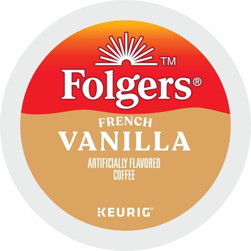 Folgers® K-Cup French Vanilla Coffee - Compatible with Keurig Brewer - Medium - 24 / Box