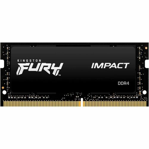 HyperX FURY Impact 8GB DDR4 SDRAM Memory Module - For Notebook - 8 GB (1 x 8GB) - DDR4-3200/PC4-25600 DDR4 SDRAM - 3200 MHz - CL20 - 1.20 V - 260-pin - SoDIMM - Lifetime Warranty
