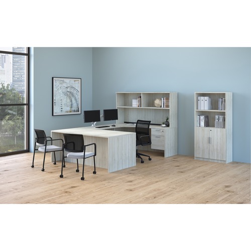 HDL Innovations Office Furniture Suite - 72" x 108" x 30" , 1" Top, 0.1" Edge - Box Drawer(s), File Drawer(s) - Finish: Winter Wood