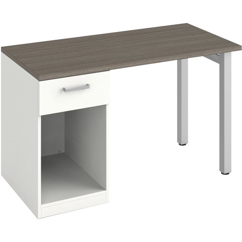 Offices To Go Ionic Desk - 48" x 24" x 29" - 1 Drawer(s) - Single Pedestal - Finish: Absolute Acajou