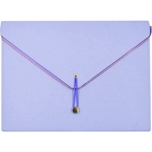 Winnable Fashion Letter Expanding File - 8 1/2" x 11" - 13 Pocket(s) - Poly - Lavender