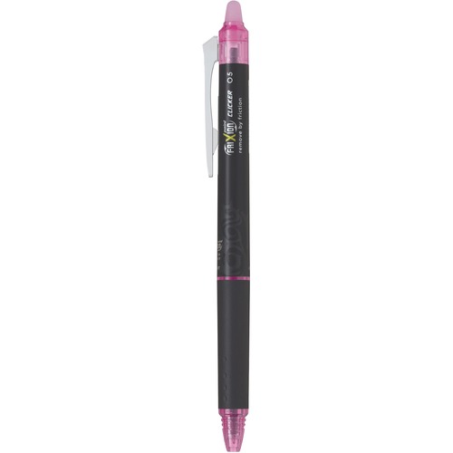 FriXion Clicker Gel Pen - 0.5 mm (0.02") Pen Point - Refillable - Retractable - Pink Ink - Gel-based - 1 / Each