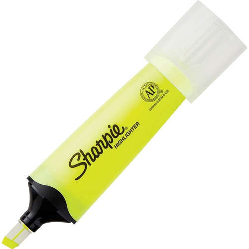 Sharpie Clear View Highlighter Pack - Chisel Marker Point - Yellow Ink - 1 Dozen