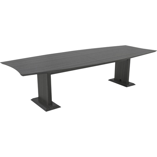 Safco Sterling Laminate Collection Hutch - 27.5" Height x 72.6" Width x 48" Depth Table Base, 25" Height x 6.6" Width x 15.1" Depth Table Leg, 29.5" Height x 10 ft Width x 48" Depth Table, x 1.6" Thickness Table Top - Knife Edge - Material: Medium Density