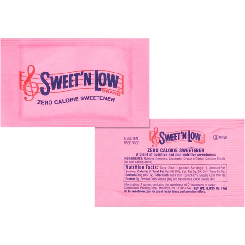 SWEET'N Low Low-Sugar Substitute Packets - Packet - Artificial Sweetener - 400/Box