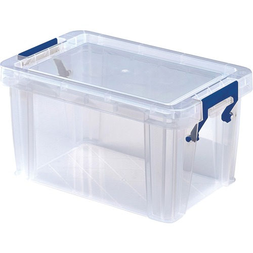 Bankers Box® Storage Box 1.7 L Clear, Lid Lock Closure, Clear - 1 Each