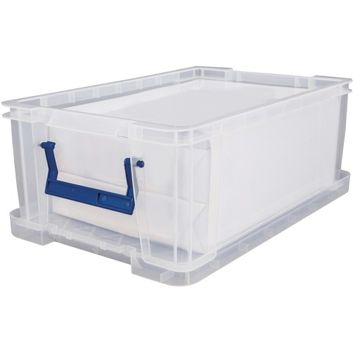 Bankers Box® Storage Box 10 L Clear, Lid Lock Closure, Clear - 1 Each