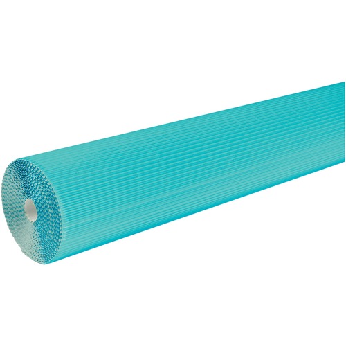 Corobuff Corrugated Paper Roll - 48" Width x 25 ft. Length - Azure