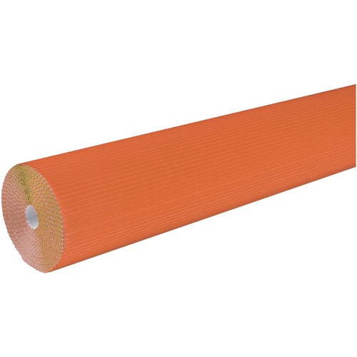 Corobuff Corrugated Paper Roll - 48" Width x 25 ft. Length - Orange