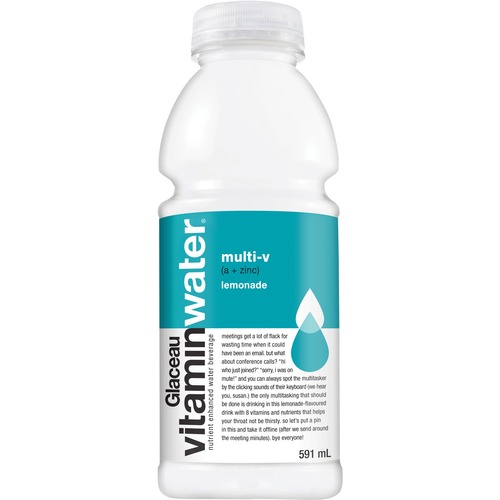 Glaceau VitaminWater multi-v (a + zinc) - Ready-to-Drink - 591 mL - 12 / Case