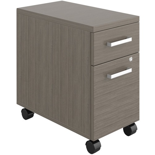 Offices To Go Iconic Pedestal - 12" x 22" x 23" - 2 x File, Box Drawer(s) - Finish: Absolute Acajou