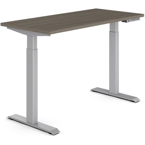 Offices To Go Ionic Quick Assembly Electric Height Adjustable Table - 48" x 24"45.7" - Finish: Absolute Acajou