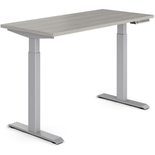 Offices To Go Ionic Quick Assembly Electric Height Adjustable Table - 48" x 24" x 45.7" - Finish: Grigio