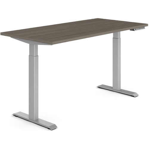 Offices To Go Ionic Quick Assembly Electric Height Adjustable Table - 60" x 30" x 45.7" - Finish: Absolute Acajou