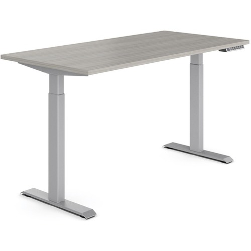 Offices To Go Ionic Quick Assembly Electric Height Adjustable Table - 60" x 30" x 45.7" - Finish: Grigio