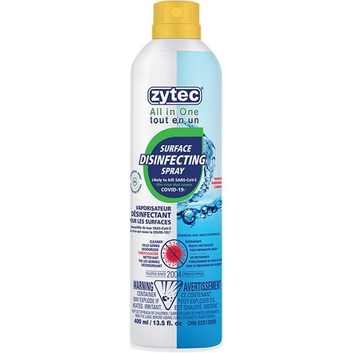 Zytec Surface Disinfectant Spray (All in One) 400ml / 13.5fl.oz - Spray - 13.5 fl oz (0.4 quart)