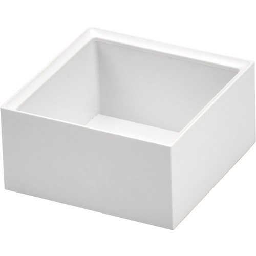 Stanley-Bostitch Konnect Desktop Stackable Storage Tray, 2"  x 3.5"  x 3.5", White - 1 Each - Desktop Organizers - BOSKT2SMCUPWHT