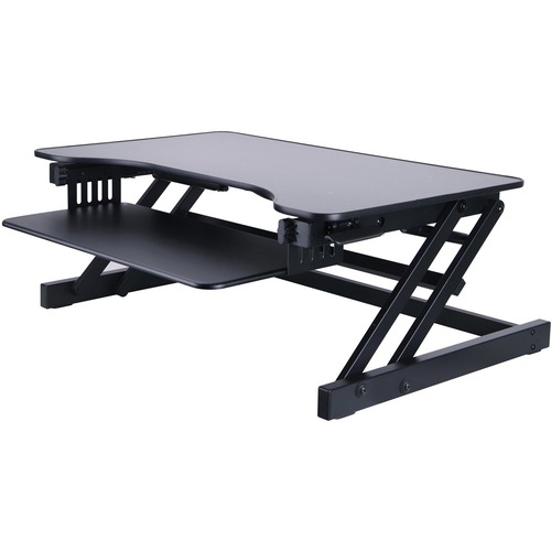 Rocelco ADR - Adjustable Desk Riser - Up to 32" Screen Support - 13.61 kg Load Capacity - Desktop - Black