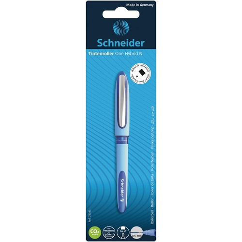 Schneider One Hybrid N Roller Pen 0.5 mm Blue - Hybrid Pen Point - 0.5 mm Pen Point Size - Blue