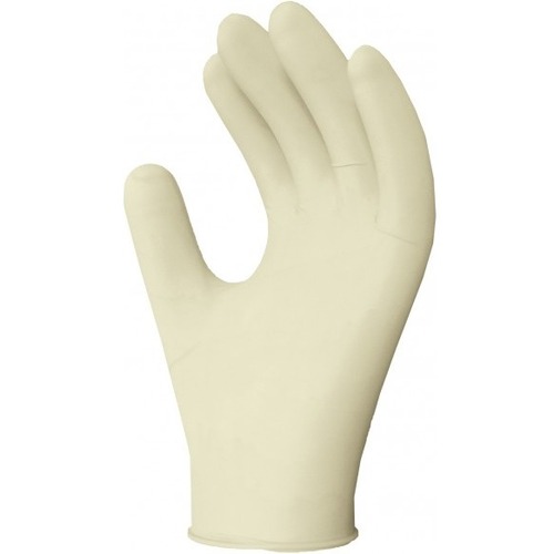 RONCO LE2 Latex Examination Glove (4 mil) - X-Large Size - Tan - Flexible, Fatigue-free, Beaded Cuff, Comfortable, Powder-free - For Food Processing, Dental, Healthcare Working, Pharmaceutical, Veterinary, Laboratory, Cosmetology, Food Preparation, Hospit