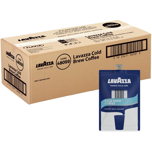 Lavazza Freshpack Cold Brew Coffee - Compatible with Flavia Creation 300 with Chill Refresh Module, Flavia Creation 600 with Chill Module - 80 / Carton