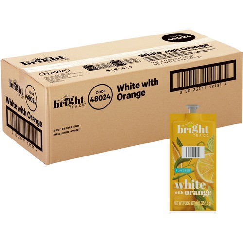 The Bright Tea Co. White with Orange White Tea Freshpack - 100 / Carton