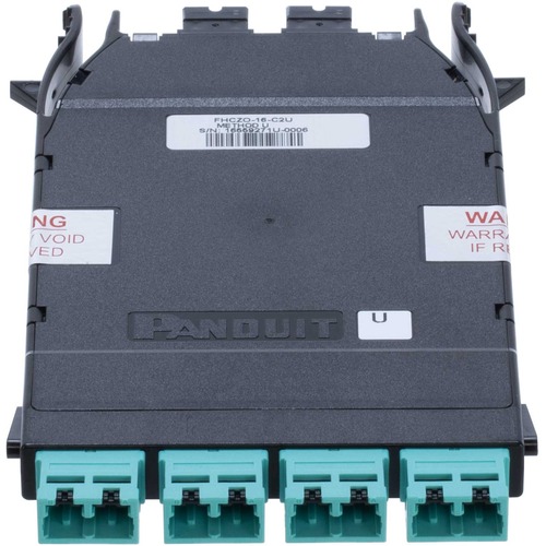 Panduit Cassette - 16 Port(s) - Black, Aqua