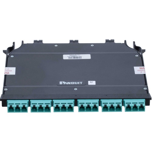 Panduit HD Flex Network Patch Panel - 36 Port(s) - Black, Aqua
