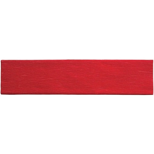 Dennecrepe Crepe Paper - Art - 20" (508 mm)Width x 90" (2286 mm)Length - 12 / Pack - Holiday Red