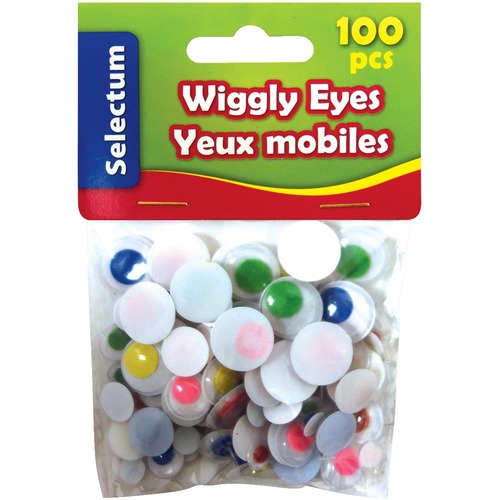 Link Product Wiggly Eye - Craft, Decoration - 100 / Pack - Assorted