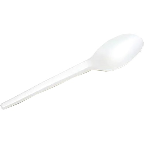 Eco Guardian Spoon 6-1/2" 50/Pkg - 50/Pack - Spoon - Spoon - PLA (PolyLactic Acid) Plastic