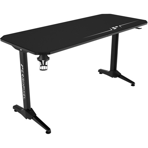 Anda Seat Ergopixel Terra Series Gaming Desk - Black - 29.5" Height x 55.1" Width x 23.6" Depth - Black - Medium Density Fiberboard (MDF), Carbon Fiber Top Material