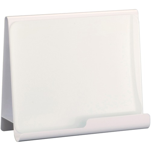 Safco Wave Whiteboard Holder - 14.75" Height x 17" Width x 7" Depth - Desktop - Powder Coated - White