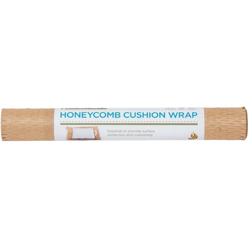 Duck Brand Flourish Honeycomb Cushion Wrap - 13" Width x 18.50" Length - Interfolded, Easy Tear, Interlocking - Brown - 6Each